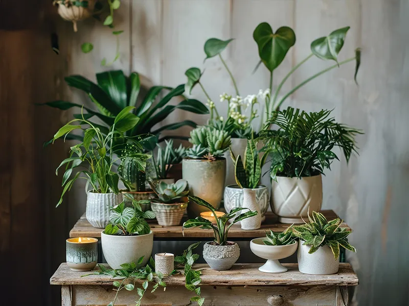 watering, pruning, cleaning, fertilizing